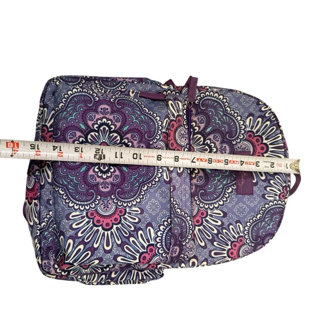 Vera Bradley Lilac Medallion Compact Backpack EUC